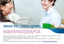 (Plakat w formacie jpg.) Plakat informujący o mammografii - powiększ