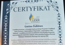[fot. B.Bujnowska-Kowalska] Gmina Żukowo z certyfikatem „Samorządowy Lider Edukacji 2017”  - powiększ