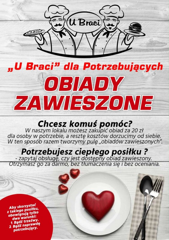 Lokalne bistro rusza z akcją pomocy potrzebującym!