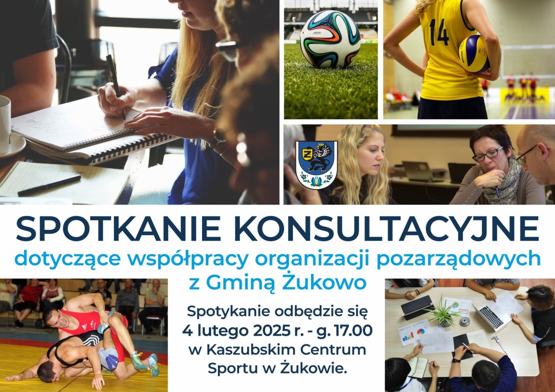 Spotkanie konsultacyjne dotyczące współpracy organizacji pozarządowych z Gminą Żukowo