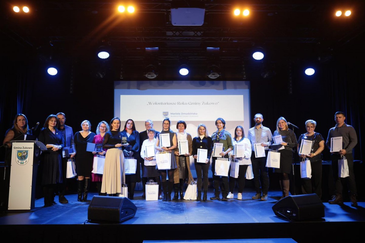 Wolontariusze zmieniają gminę Żukowo. Uroczysta gala nagrodziła tych, którzy każdego dnia niosą dobro