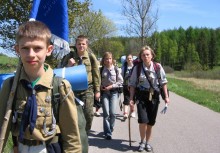 Grupa harcerzy - powiększ