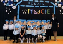 Pasowanie I klasy w SP w Leźnie - powiększ