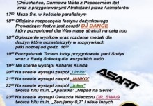 Plakat informujący o Dożynkach w sołectwie Niestępowo. - powiększ
