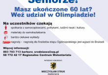 Baner  IV Pomorskiej Olimpiady Wiedzy Obywatelskiej „Senior Obywatel” - powiększ