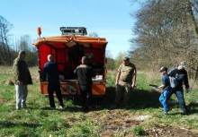[fot. PZW 82 Gryf Żukowo] Brzegi i koryto rzeki Raduni posprzątane - powiększ