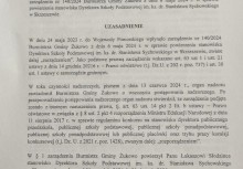 Fragment pisma uzasadniającego unieważnienie konkursu na dyrektora szkoły w Skrzeszewie z powodu uchybień formalnych.








 - powiększ