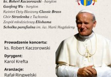 Plakat informujący o Koncercie papieskim.