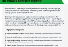 Na zdjęciu ulotka dotycząca spotkania przedsiębiorców.  - powiększ