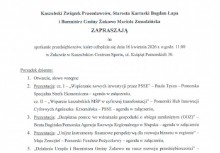 Na zdjęciu zaproszenie na spotkanie przedsiębiorców. 