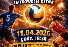 Zdjęcie plakatu - zakończenie Żukowskiej Ligi Siatkówki Mikstów.  - powiększ