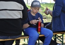 [fot. PZW 82 Gryf Żukowo] Brzegi i koryto rzeki Raduni posprzątane - powiększ