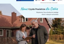 Grafika pokazująca kobietę i mężczyznę zadowolonych, podpisujących umowę, na grafice znajduje się też logo Funduszy Europejskich 