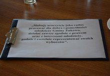 [fot. Wojciech Kruk] I sesja Młodzieżowej Rady Gminy - powiększ