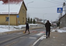 Przedstawiciele ZTM Gdańsk podczas oględzin trasy - powiększ