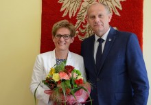 [fot. BBujnowska-Kowalska] Ewa Szymańska dyrektorem SP im. Jana Pawła II w Leźnie - powiększ