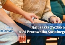 [zdjęcie poglądowe] Najlepsze Życzenia, dzień Pracownika Socjalnego. Ktoś trzyma osobę starszą za rękę.