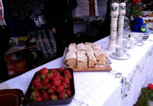 [fot. B.Bujnowska-Kowalska] KGW Chwaszczyno na Festiwalu Smaków Regionalnych w Ślesinie - powiększ