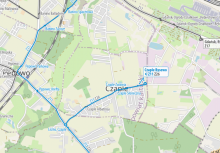 Mapa z zaznaczoną trasą - powiększ