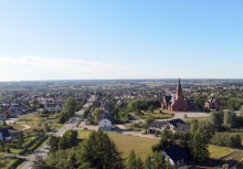Widok z góry na Żukowo