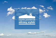 Grafika z Napisem czyste powietrze zdrowy wybór. - powiększ