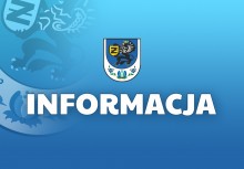 Grafika z napisem 'Informacja' oraz herbem Gminy Żukowo - powiększ