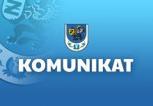 Grafika z napisem 'Komunikat' oraz herbem Gminy Żukowa - powiększ