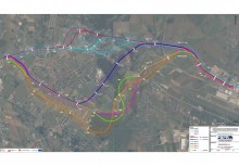 Mapa z zaznaczonymi trasami - powiększ