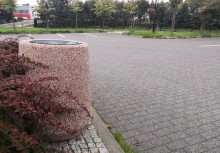 Koszt na śmieci przy jednym z parkingów - powiększ