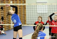 [fot. Bartosz Cirocki] Finał Powiatowej Gimnazjalnej Ligi Piłki Siatkowej Dziewcząt 2016/2017  - powiększ
