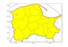 Mapa województwa pomorskiego  - powiększ