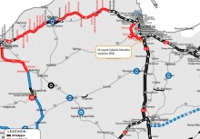 Mapa z planowanymi etapami budowy OMT - powiększ