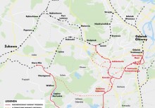 [Wizualizacja format jpg.] PKM mapa Łostowice - powiększ