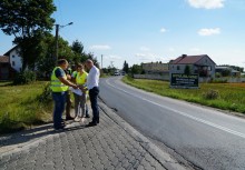 [fot. Piotr Lewna] Przekazanie placu budowy pod węzeł Rębiechowo - powiększ