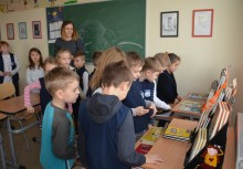 Spotkanie literackie i warsztaty książkowe w  ZPGiSP w Baninie - powiększ