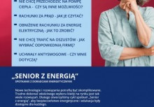 Plakat informacyjny 'Senior z energią'. - powiększ