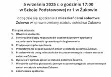 Informacja o Konsultacji statusu sołectwa Żukowo. - powiększ