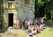 [fot. Józef Belgrau, SP Borkowo] Borkowscy uczniowie w Duchowej Stolicy Kaszub - powiększ