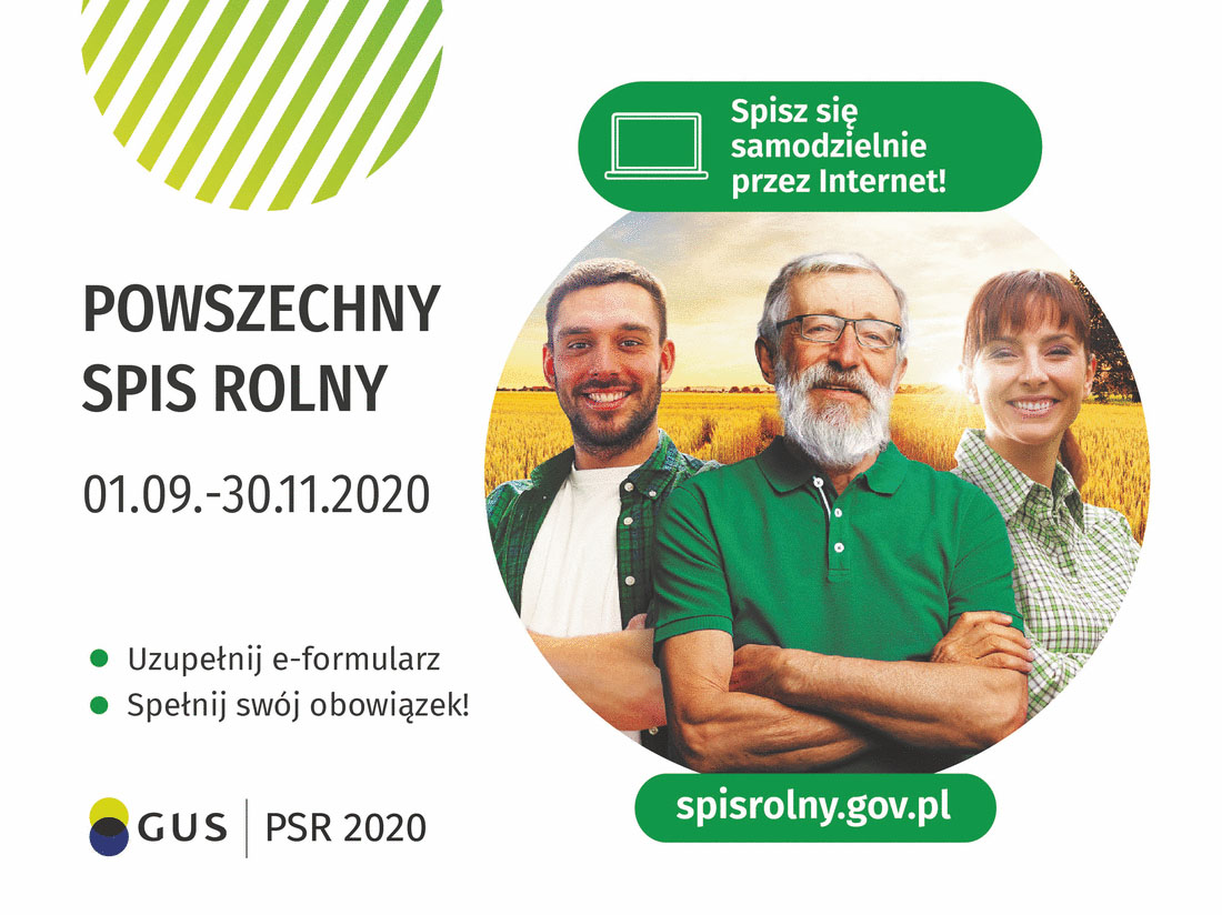 [baner w formacie jpg.] Rozpoczyna się Powszechny Spis Rolny - powiększ