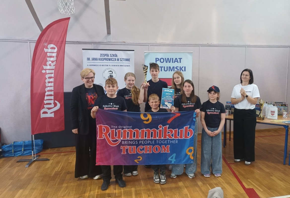 Szkoła w Tuchomiu najlepszą szkołą na Pomorzu w Rummikub